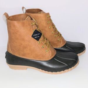 London Fog Brown Chukka Boots with Lace-Up Design London Fog Shoes Blackburn Chukka Boots Mens 9.5M Classic  main image 4
